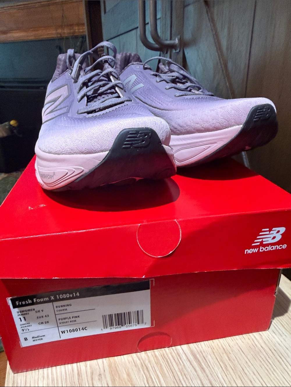 New Balance Men's Lavender Pink Running Sneakers